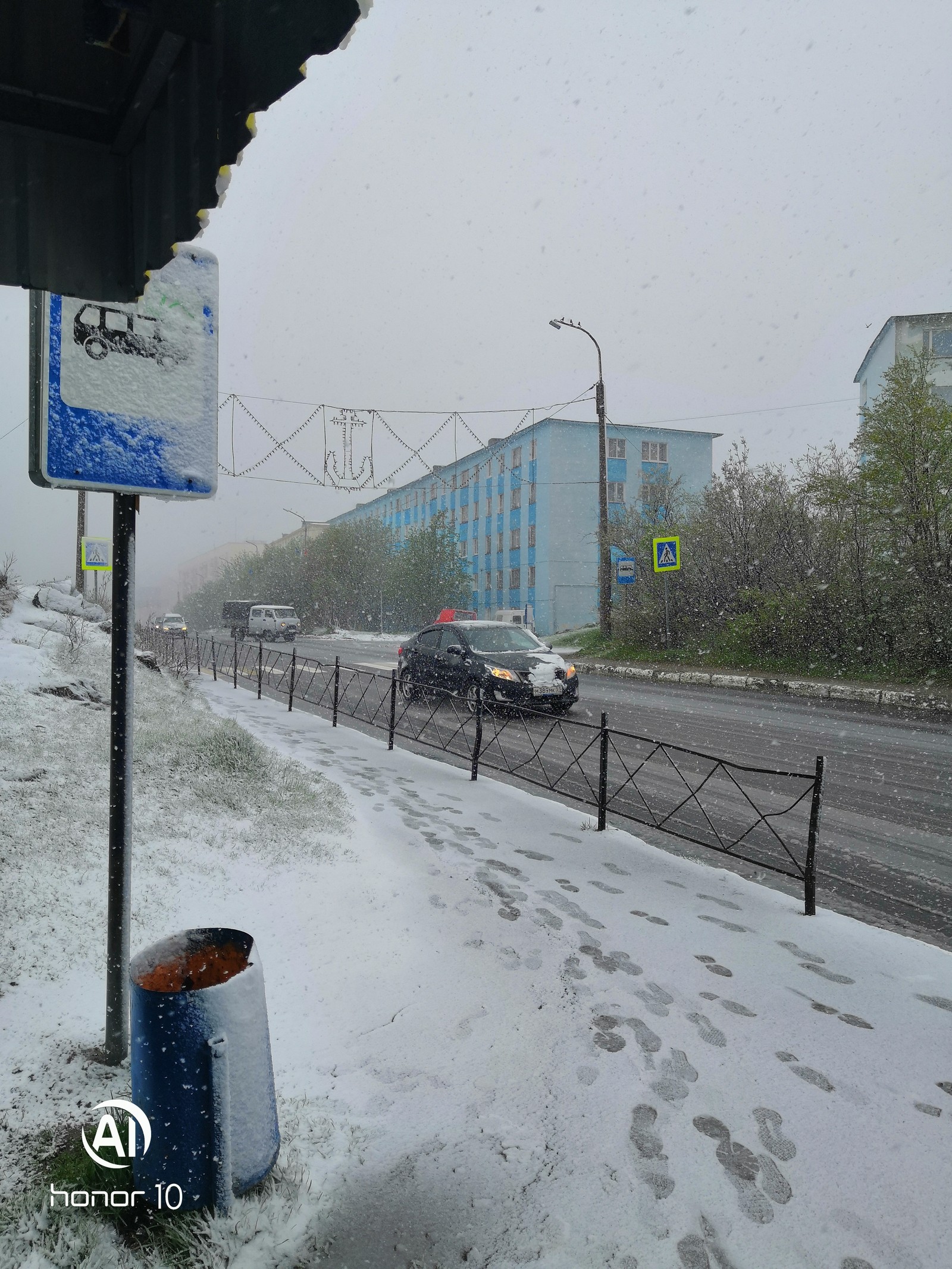 Cold summer - My, Cold, Snow, Murmansk region