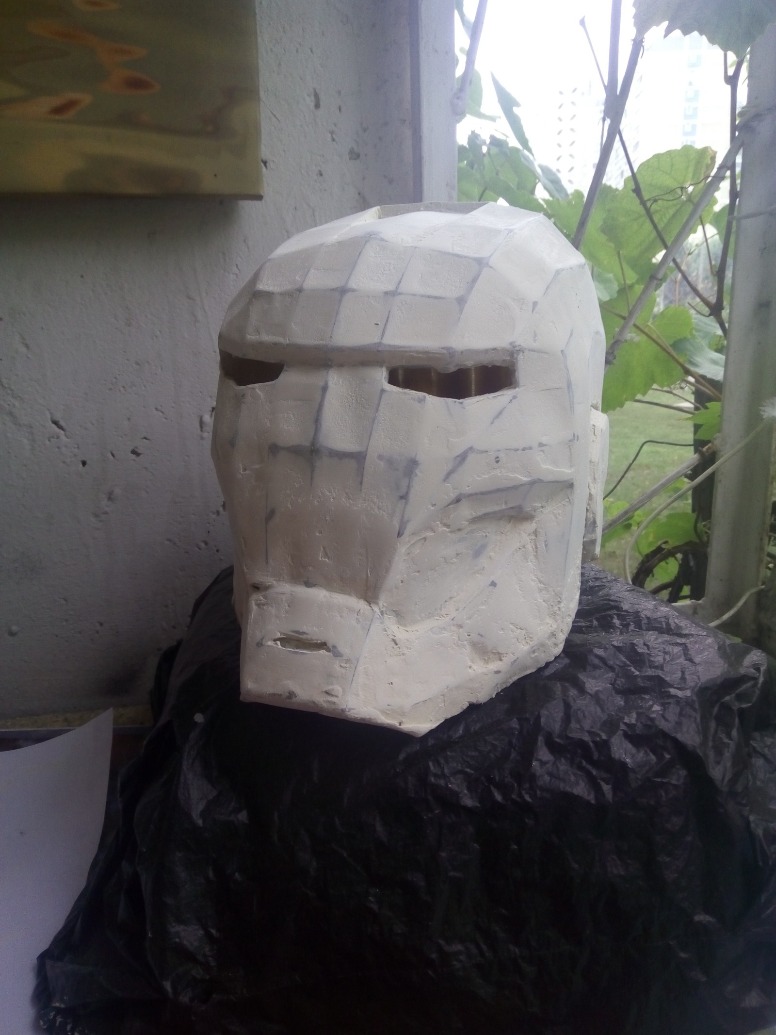 Iron man - My, Helmet, Iron Man helmet, Helmet, Papercraft, Rukozhop, Craft, Longpost, iron Man