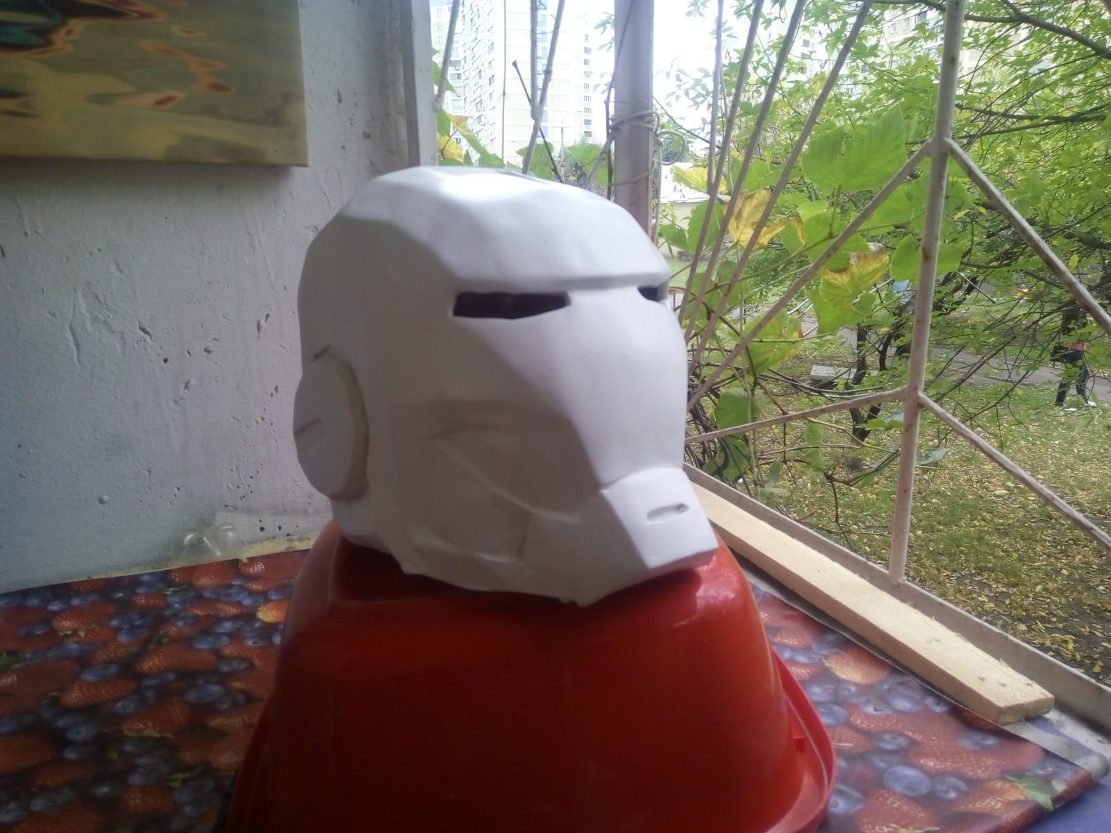 Iron man - My, Helmet, Iron Man helmet, Helmet, Papercraft, Rukozhop, Craft, Longpost, iron Man