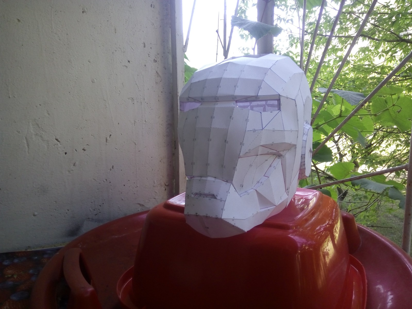 Iron man - My, Helmet, Iron Man helmet, Helmet, Papercraft, Rukozhop, Craft, Longpost, iron Man