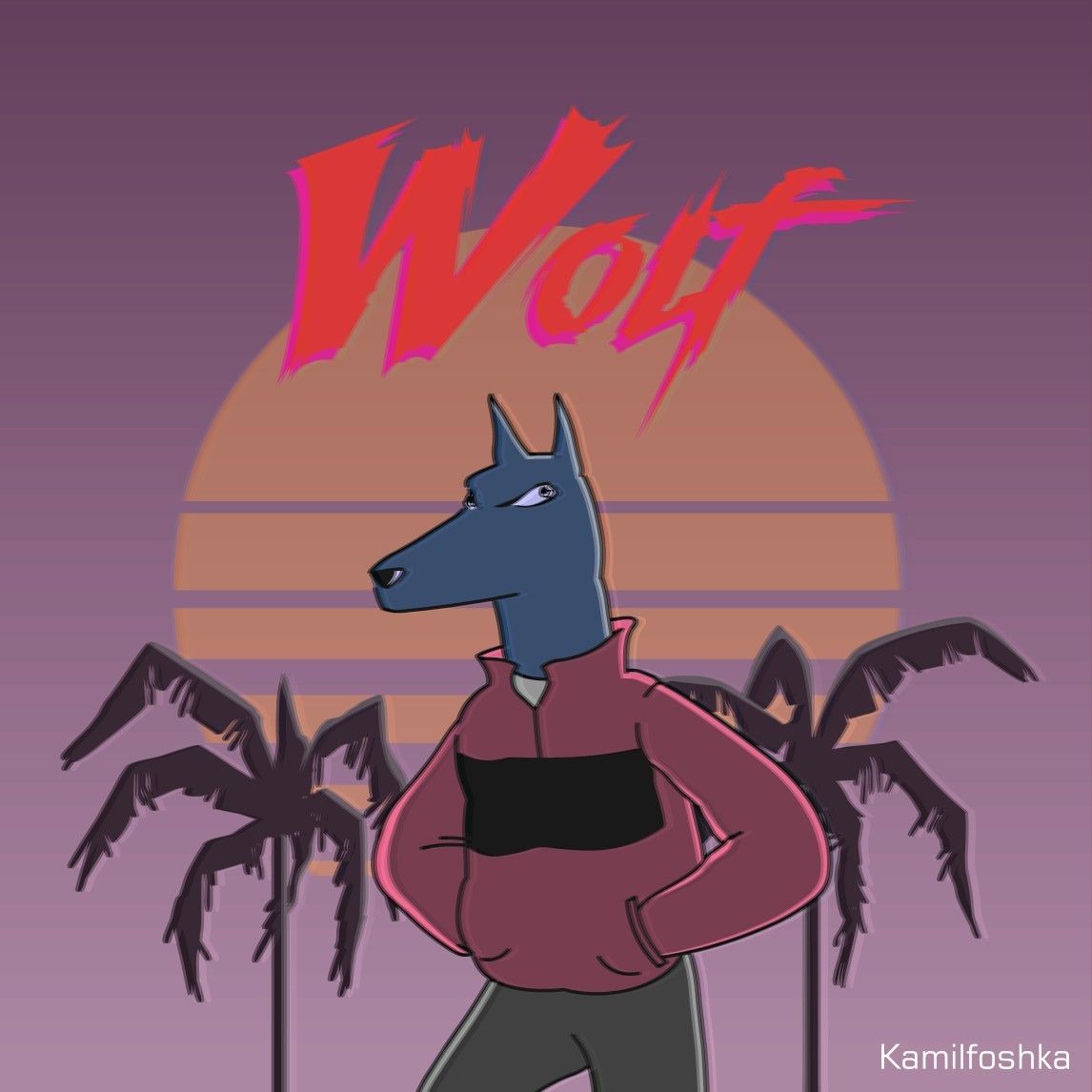 Some illustrations in synthwave style - VHS, Synthwave, Retrowave, , Moonbeam City, Longpost