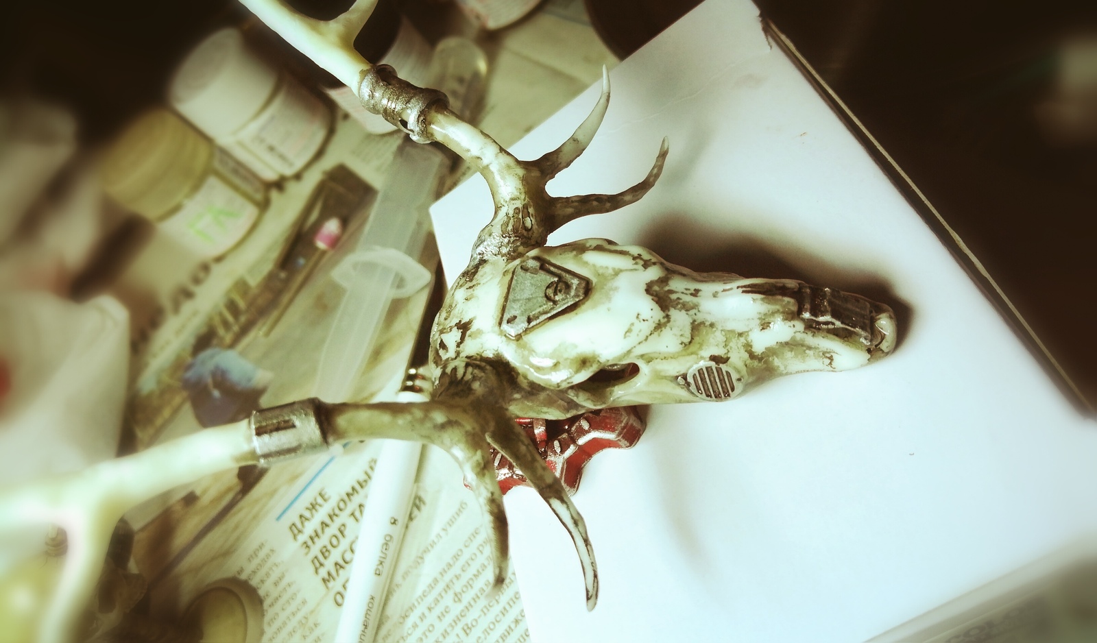 Bones, horns and an inferiority complex.... - My, 3D печать, Deer, Scull, Sailor Moon, Longpost, Deer