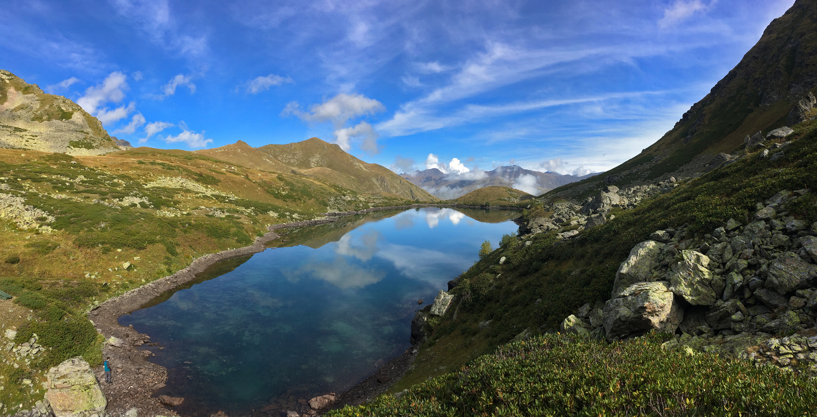 Lake Tale of the Caucasus - My, The mountains, Tourism, Lake, Landscape, Hike, Arkhyz, The photo, Nature