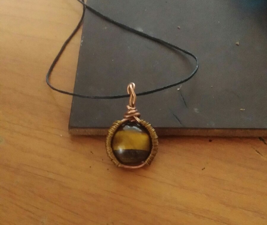 First experience - My, Wire wrap, Copper, With your own hands, Longpost