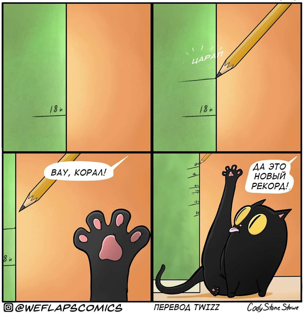 19 comics that demonstrate that life with a cat is a separate profession - cat, Comics, Longpost