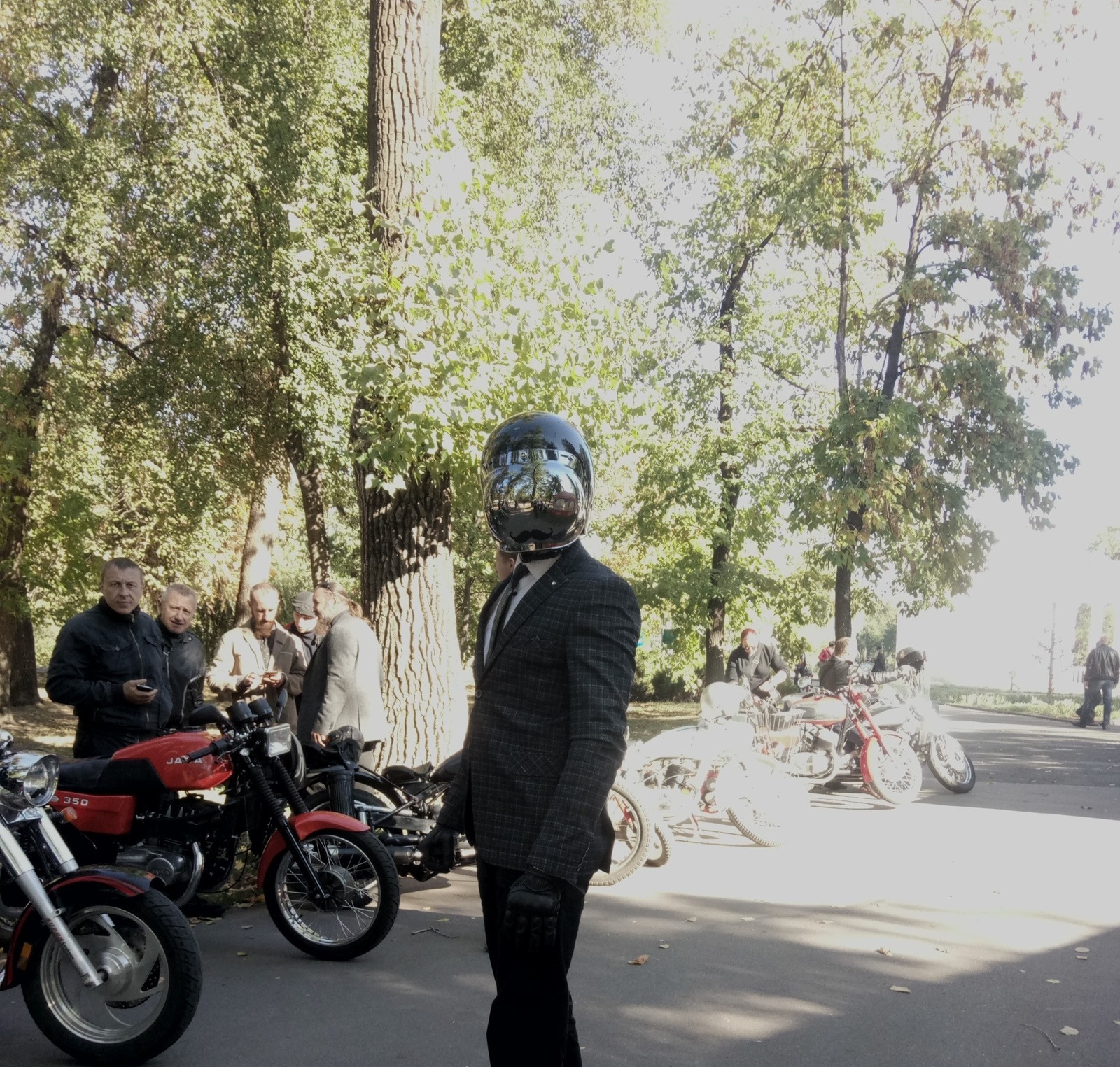 The Distinguished Gentleman's Ride 2018 in Krivoy Rog - My, Krivoy Rog, Motorcycles, Retro, Bikers, Moto, Longpost, , Motorcyclists