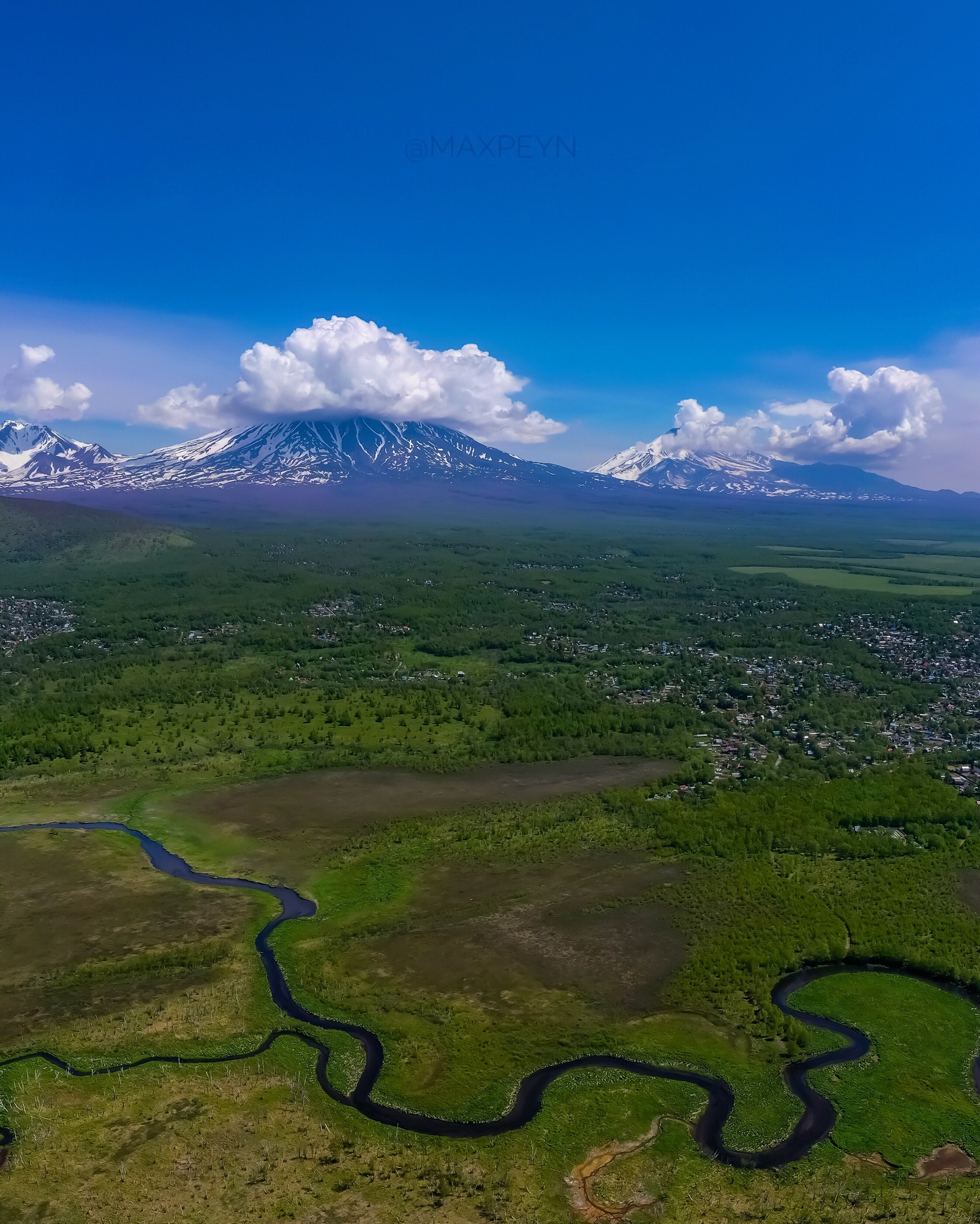 Home volcanoes - My, Kamchatka, Volcanoes of Kamchatka, Dji, DJI Mavic PRO, Mavic2pro, Nature, , Volcano