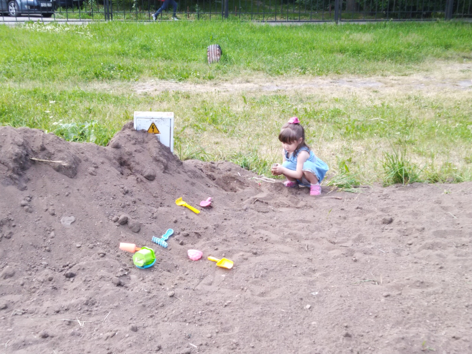 Safe Childhood - My, Children, Sandbox, Electricity, Childhood, Safety