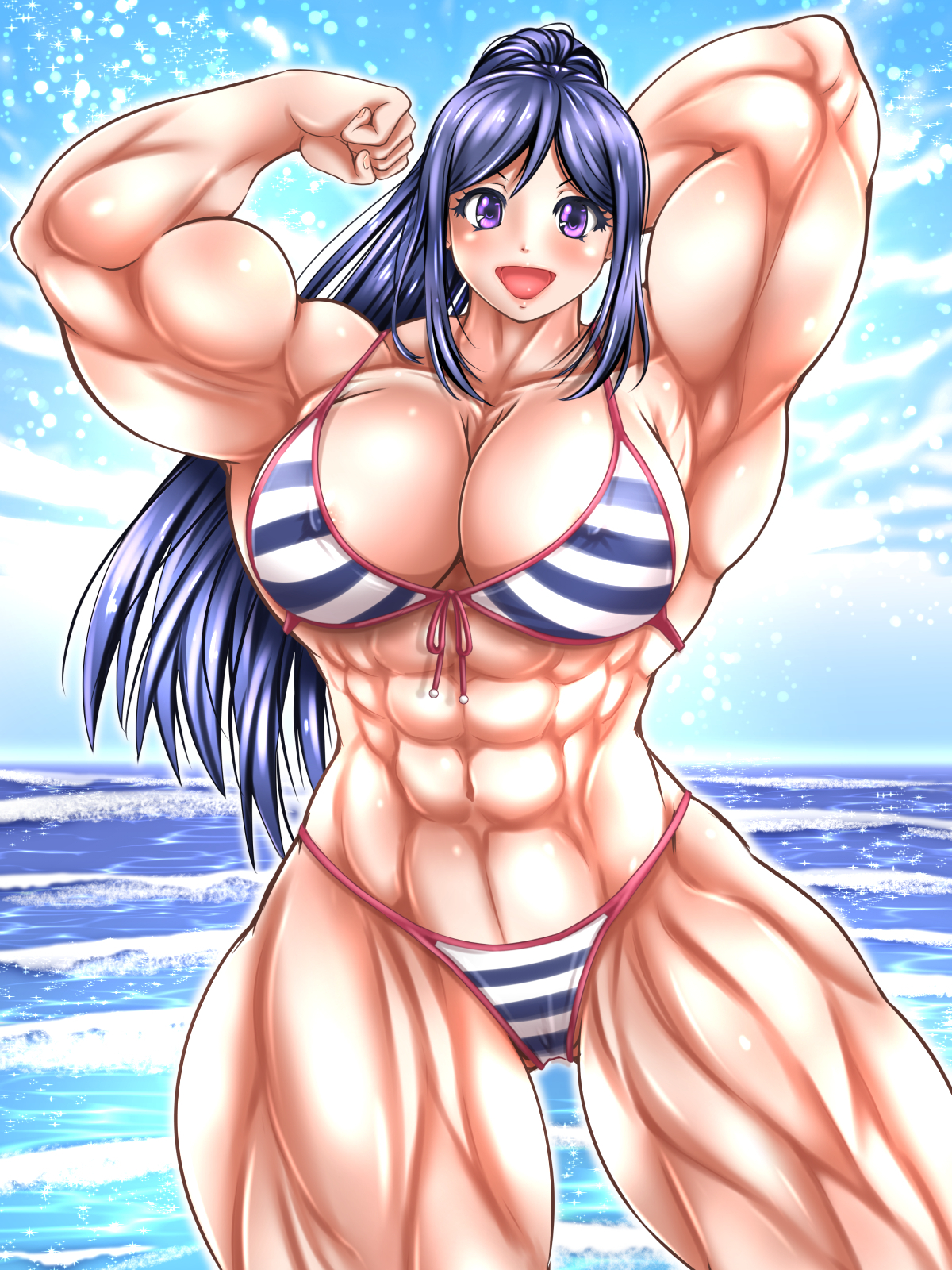 Kanan Matsuura - NSFW, Крепкая девушка, Сну-Сну, Extreme muscles, Аниме, Matsuura kanan, Love live! School Idol Project, Длиннопост