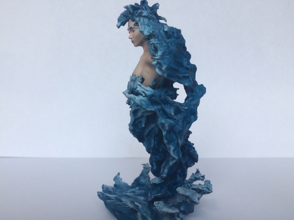 Figurine Aqua de vida - NSFW, My, Statuette, Water, Anycubic, 3D печать, Beautiful girl, Zbrush, Creation, Longpost