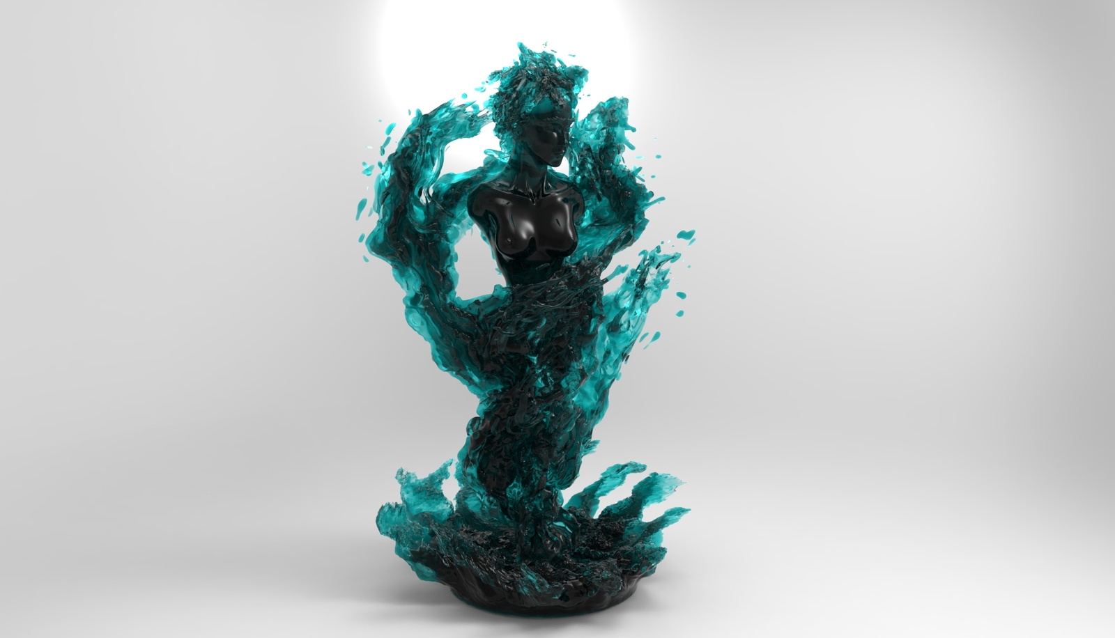 Figurine Aqua de vida - NSFW, My, Statuette, Water, Anycubic, 3D печать, Beautiful girl, Zbrush, Creation, Longpost