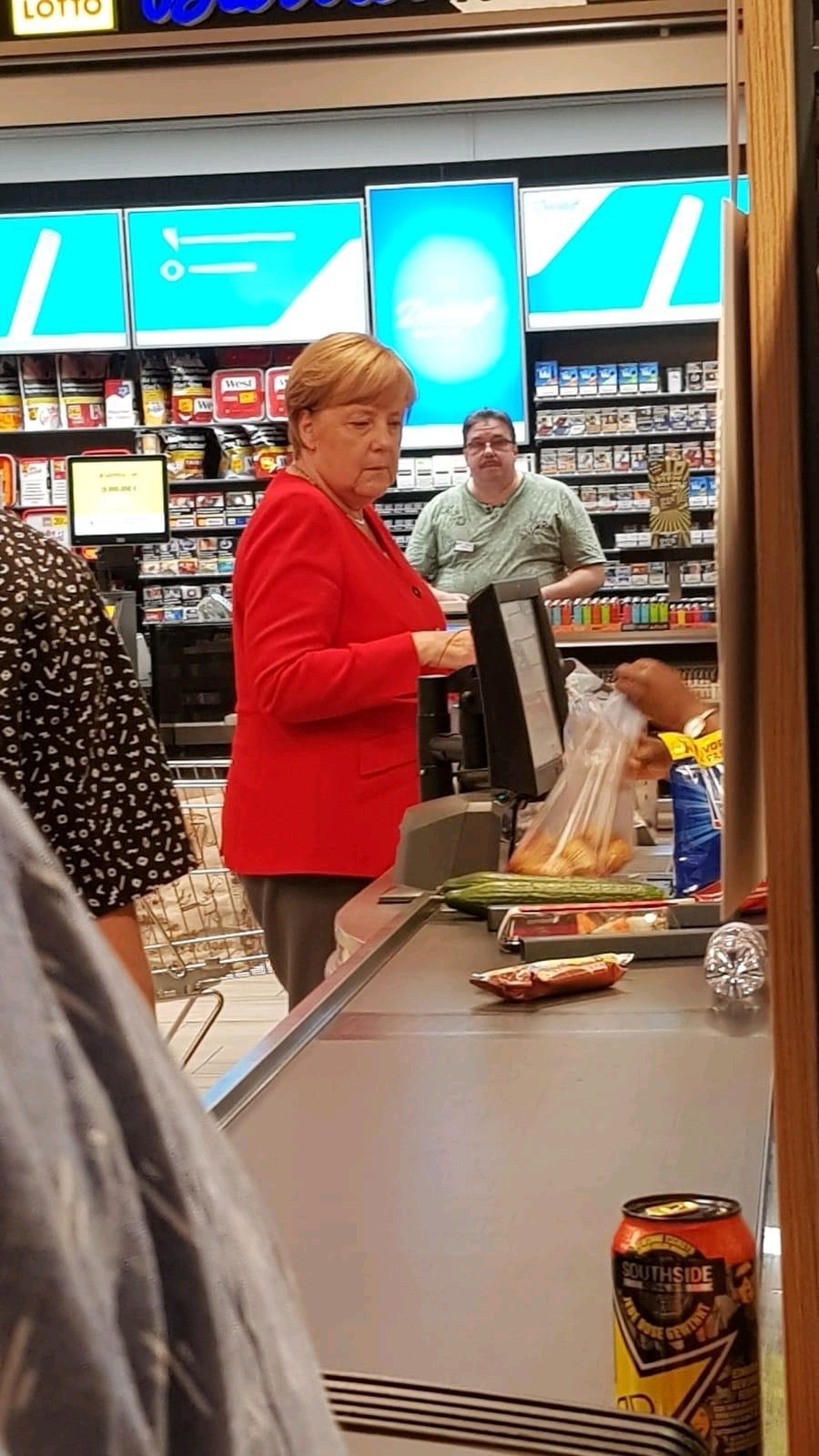 Supermarket in Germany - Germany, Supermarket, Angela Merkel