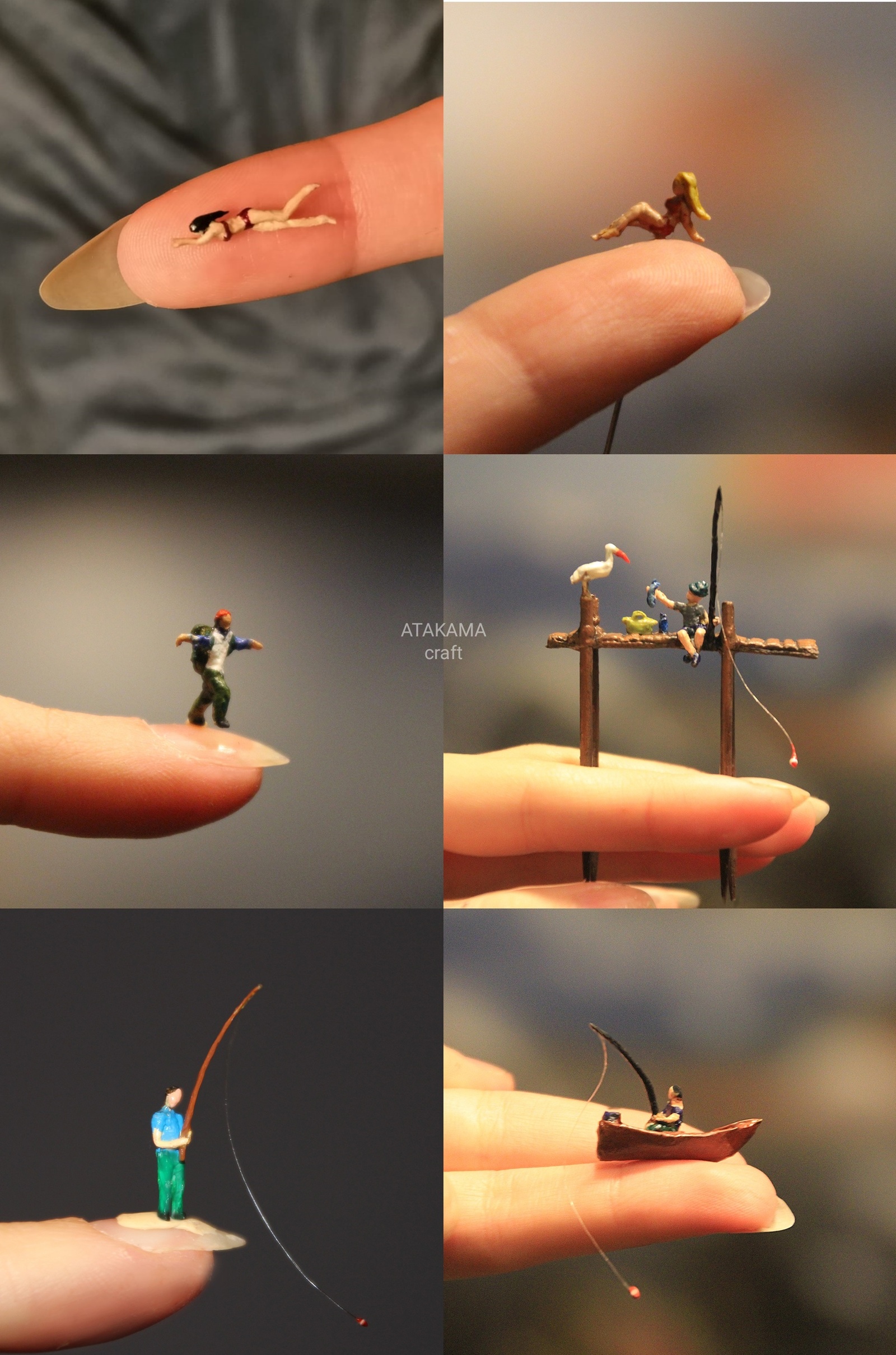 Miniature people, animals and houses - handmade figurines - My, Miniature, miniature things, Needlework without process, Miniatures, Handmade, Creation, Painting miniatures, Longpost