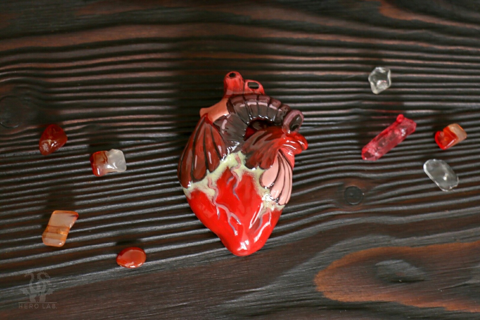 Heart - My, Handmade, Polymer clay, Heart, Needlework without process, Longpost