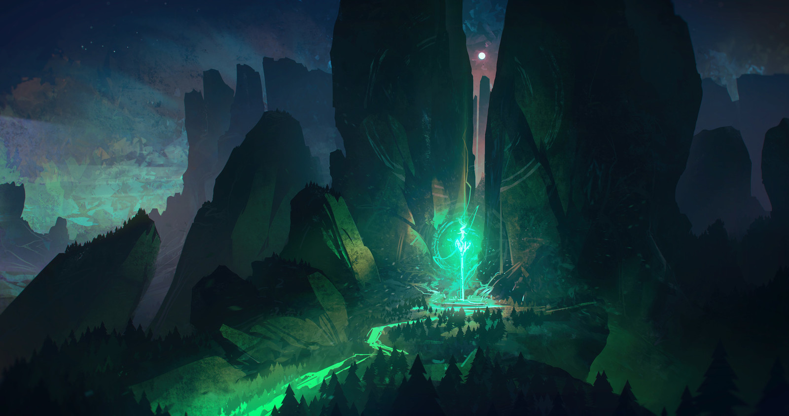 Fantasy. - Art, Images, Longpost, Landscape, Fantasy, Bastien Grivet