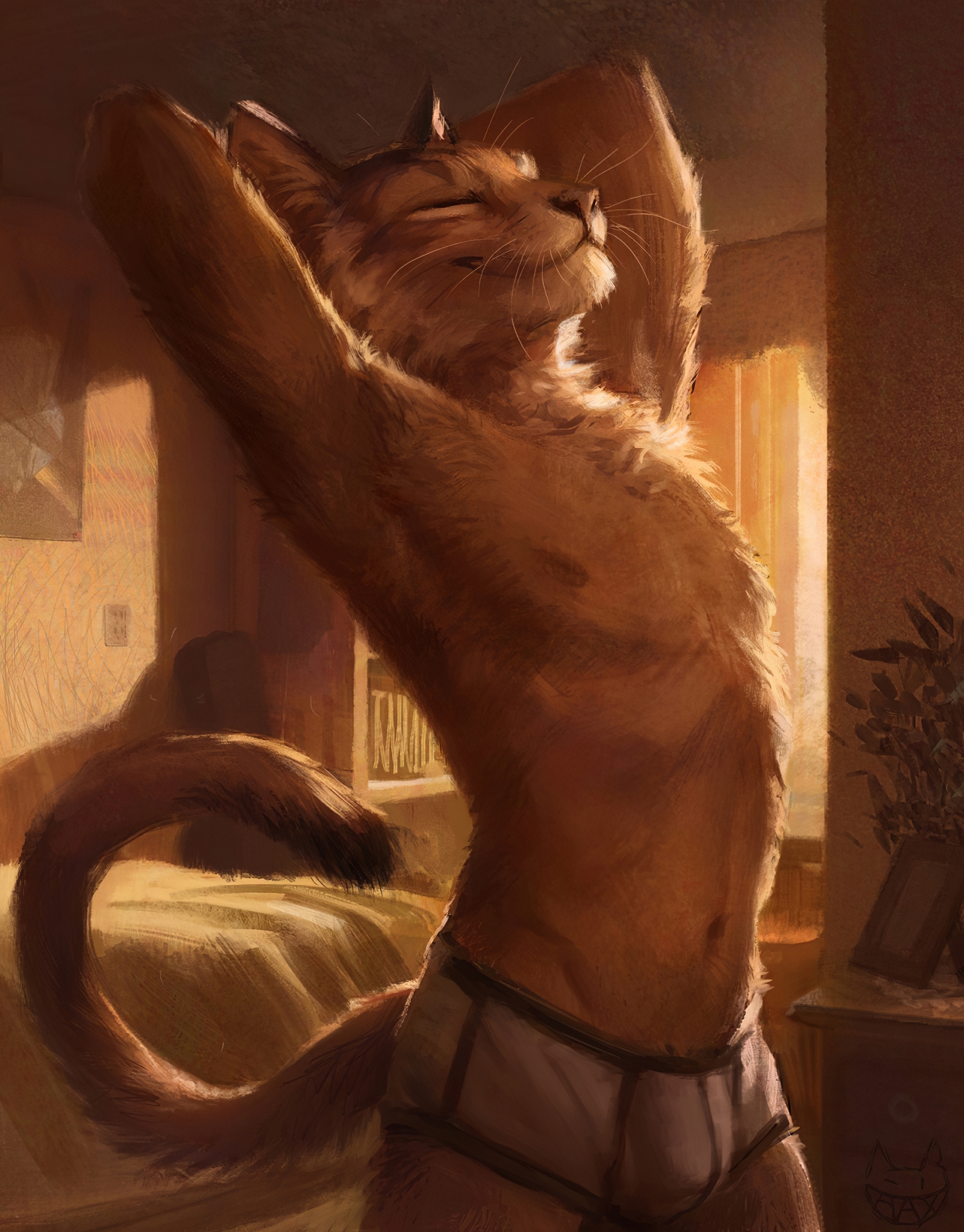 Dog yes fox - NSFW, Furry, Furry art, Lo-Fi, Kenket, Furry edge, Longpost