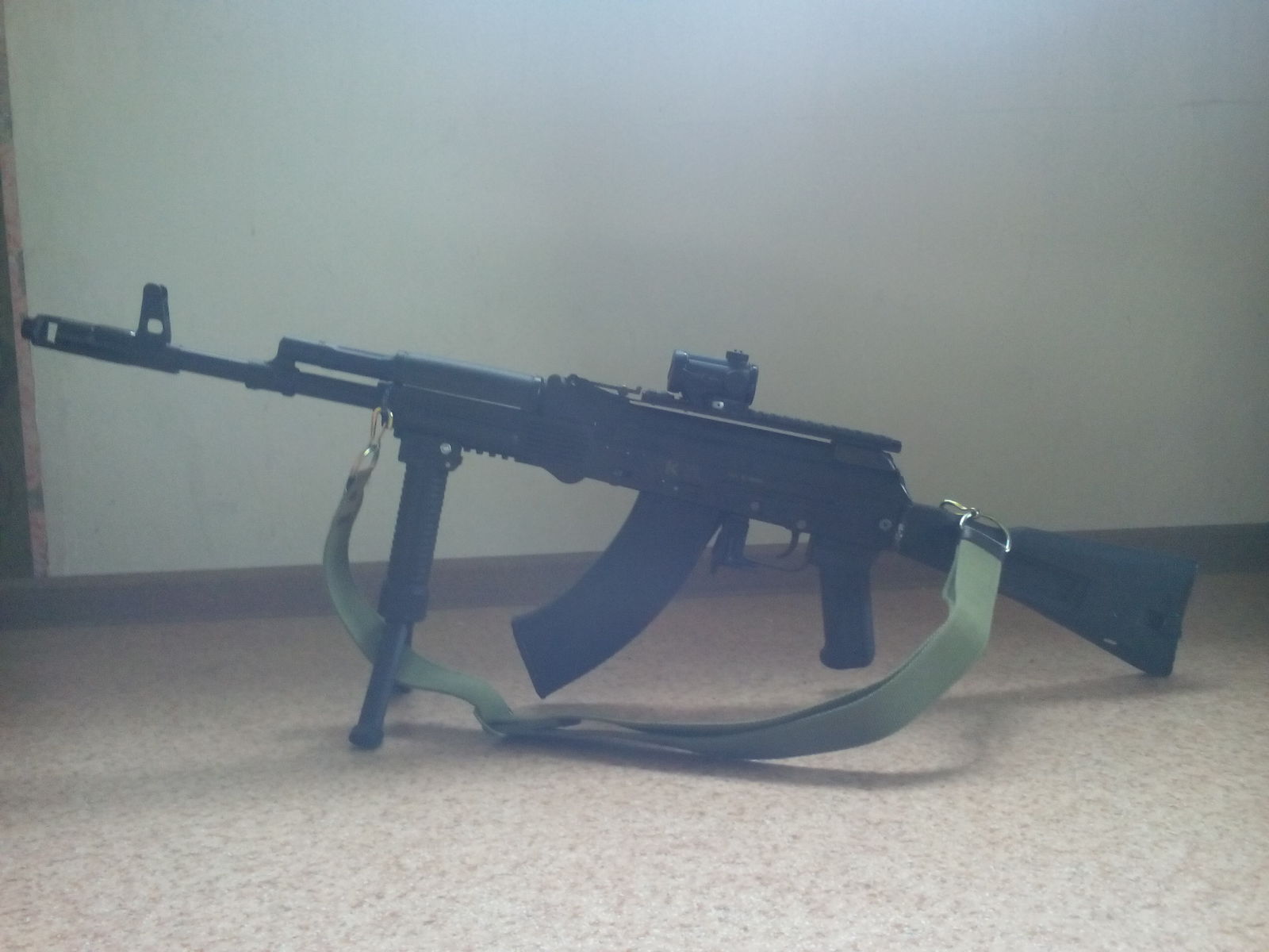 My weapon. - My, Kalashnikov assault rifle, Tg-2, Kolkhozing, Tuning, Longpost