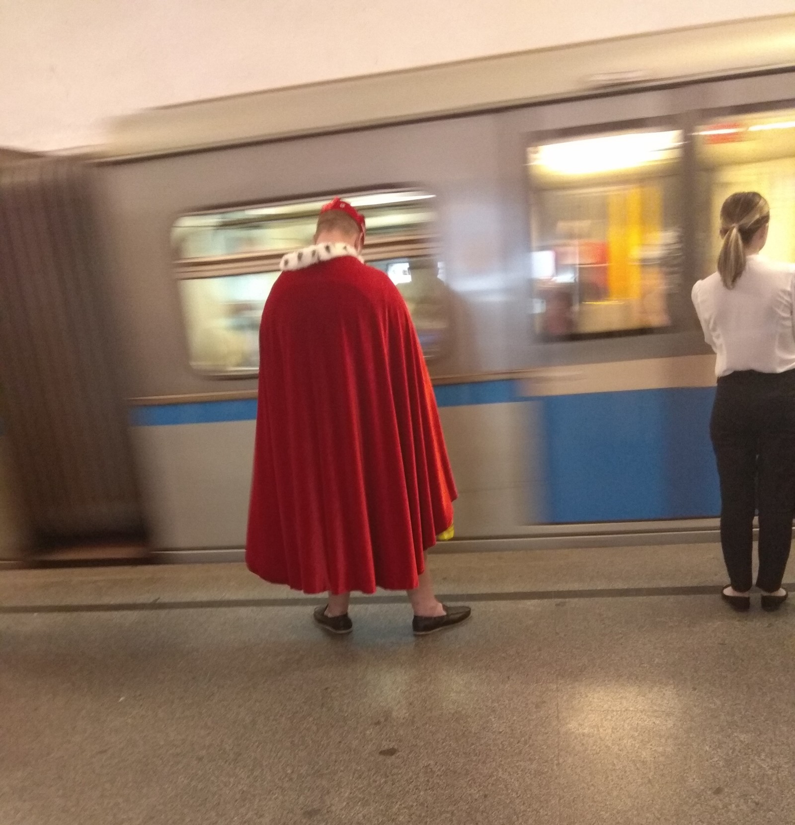 Long live the king! - My, King, Metro, Moscow