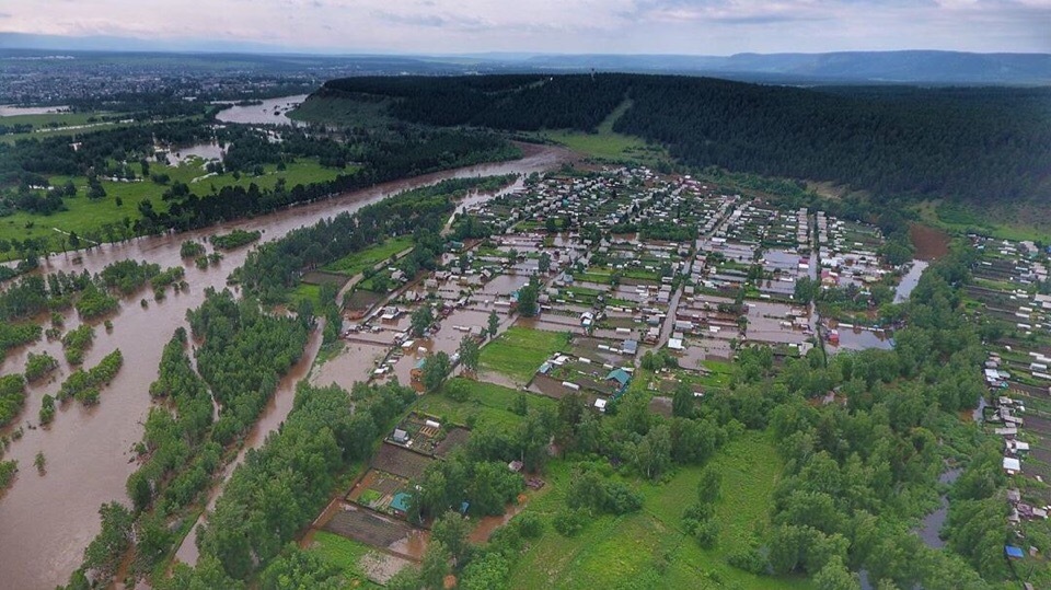 Rains and melt water drown Nizhneudinsk: emergency mode introduced in the city - Black list, Irkutsk region, Nizhneudinsk, Flood, Video, Longpost