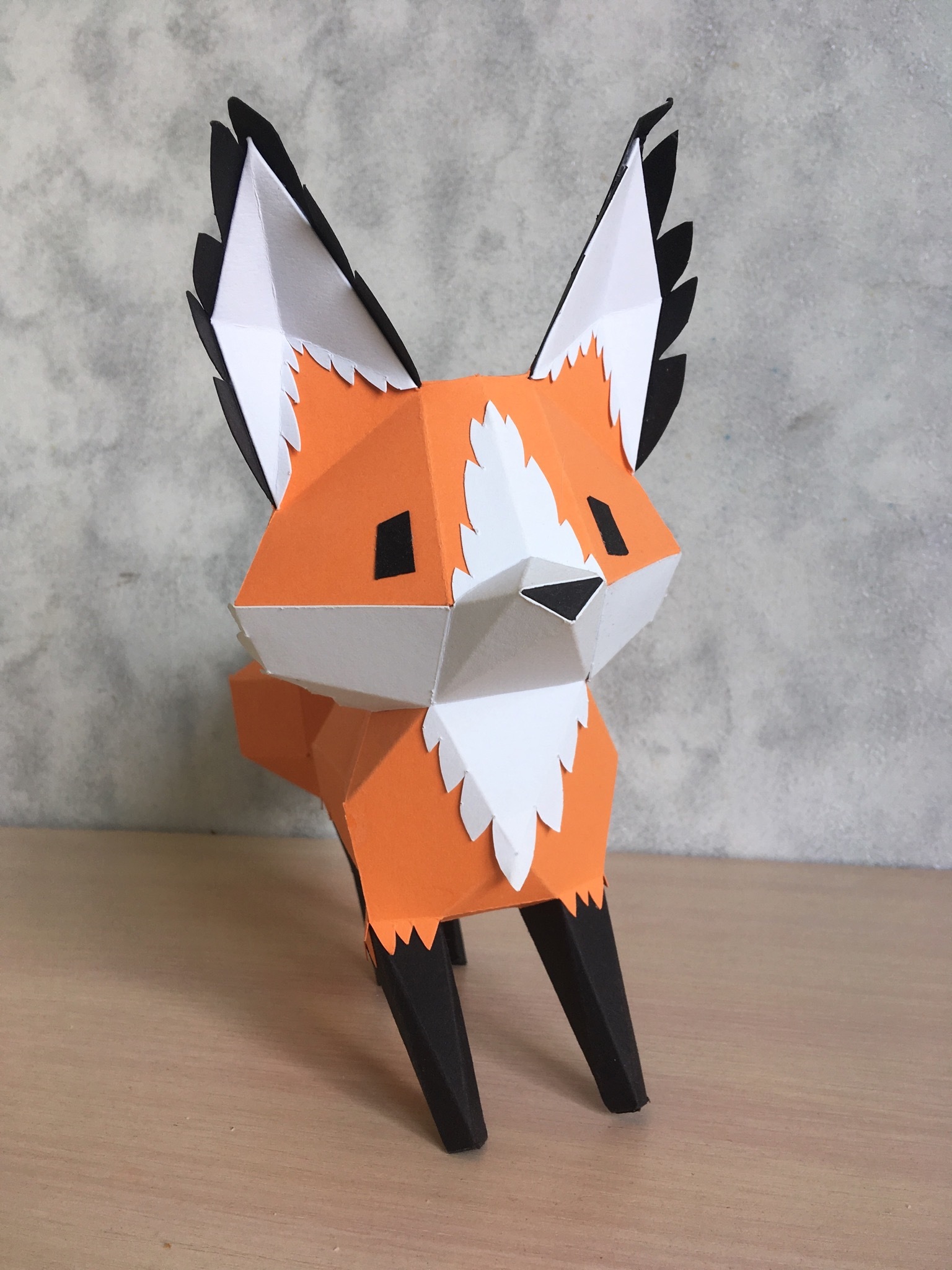 More foxes! - My, Papercraft, Needlework, Fox, Milota, Longpost