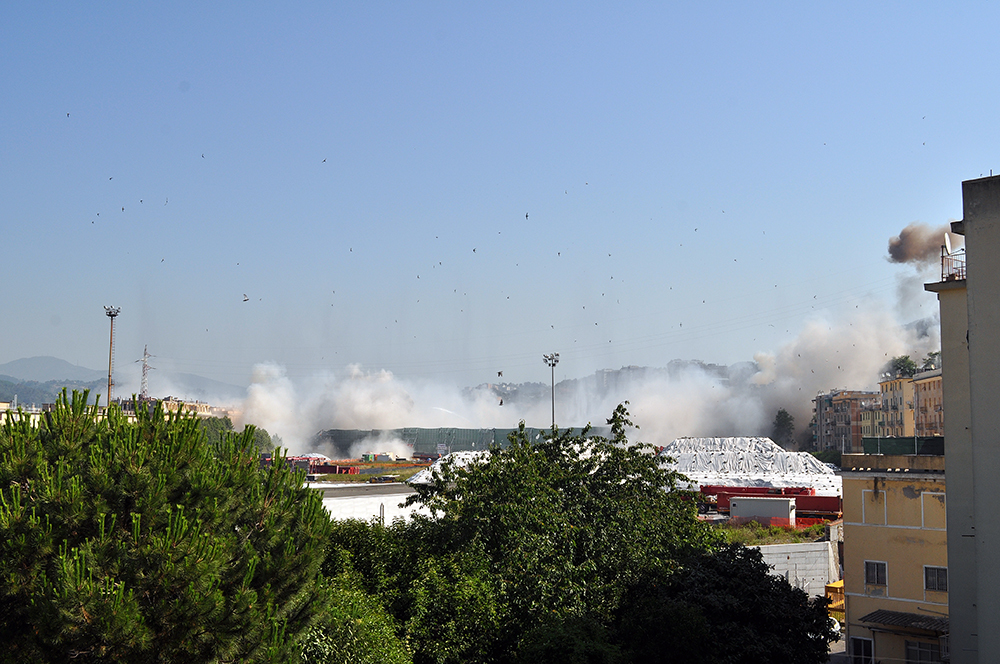 Morandi bridge explosion - My, Italy, Genoa, Explosion, Longpost, Video