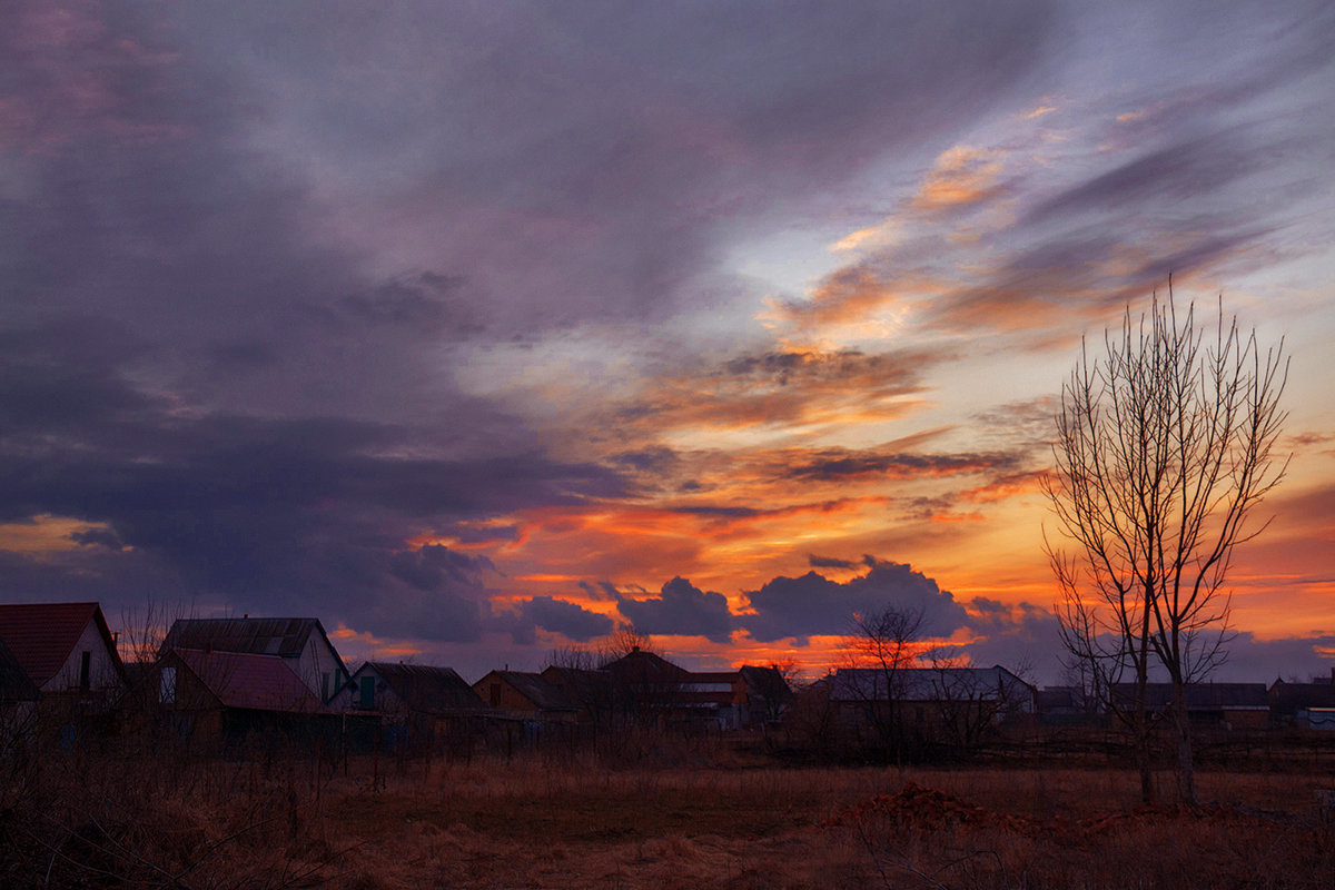 Summer evening in the village - Russia, Village, Nature, The photo, Summer, Longpost