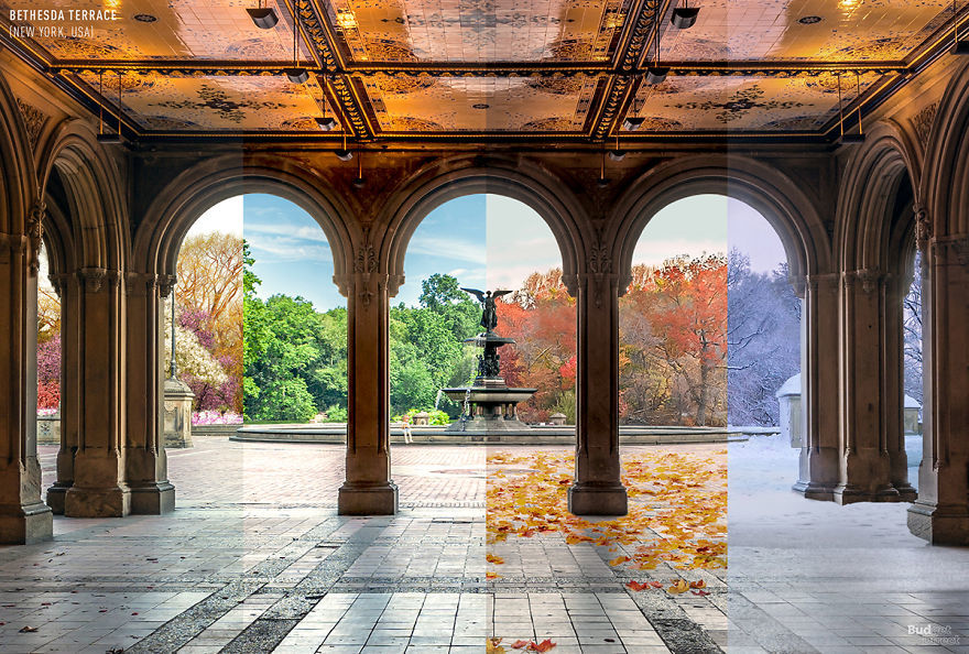 Four seasons in one photo. - The photo, Travels, Longpost, Seasons