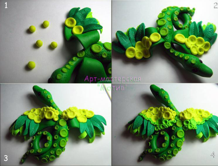 Modeling master class: polymer clay dragon - My, The Dragon, Polymer clay, Лепка, Needlework, Needlework with process, Needlemen, Longpost