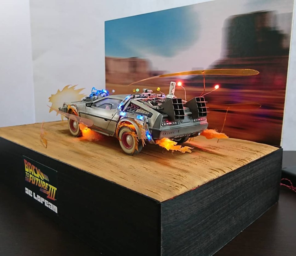 There are plenty of places in the world worse than the Wild West. - Stand modeling, Diorama, Back to the Future 3, Delorean, The photo, Longpost