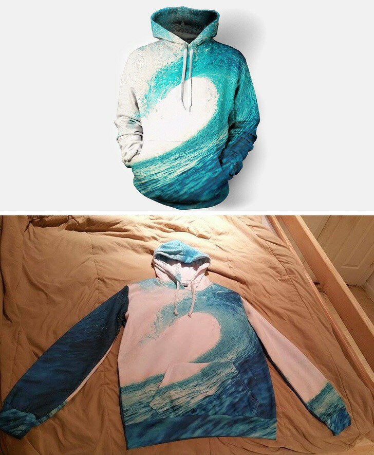 Expectation / reality I'm ready to kill the manufacturer of this sweatshirt - Perfectionism, Pain