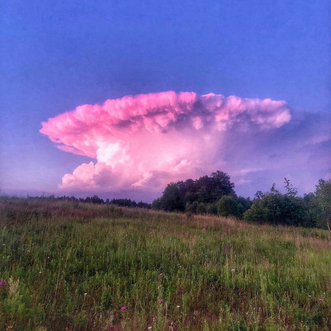 Powerful Storm Cell - Nature, Thunderstorm, Russia, Longpost