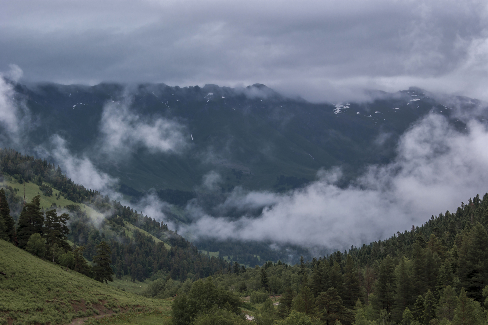 Gloomy foothills - My, The mountains, Hike, Landscape, Nature, The photo, Tourism, Beginning photographer, Arkhyz