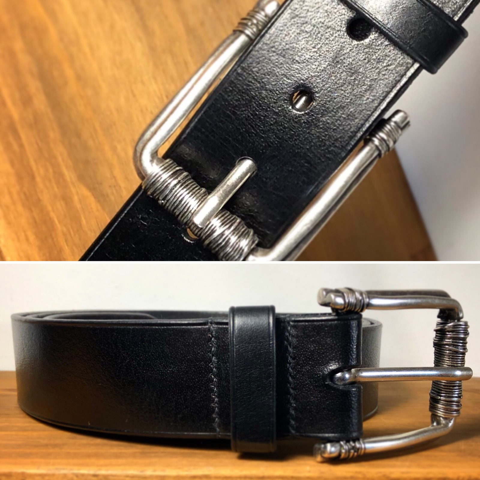 Buffalo leather belt. - My, Leather belt, Handmade, Leather, Buffalo, Brands, Belt, With your own hands