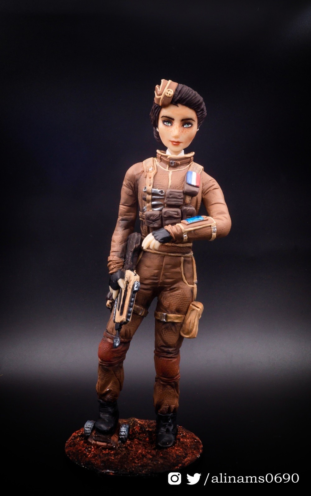 Twitch Elite Figurine (Non-Chibi) - My, Games, Polymer clay, Tom clancy's rainbow six siege, Longpost, Handmade