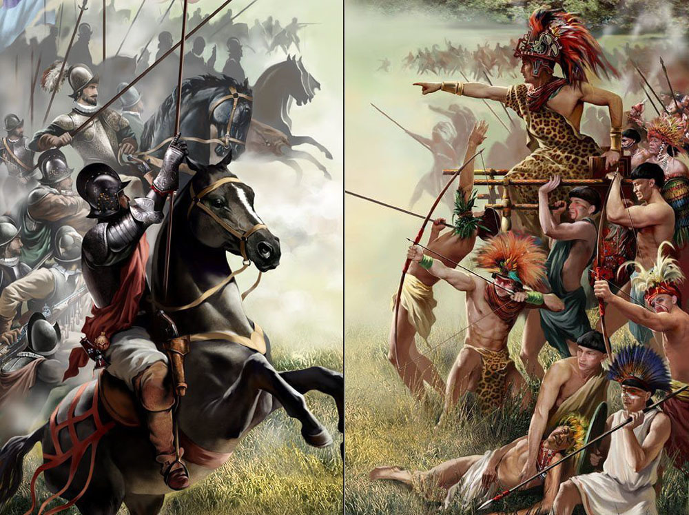 Steel against stone. Conquistadors. - Aztecs, Conquistadors, Longpost, Story