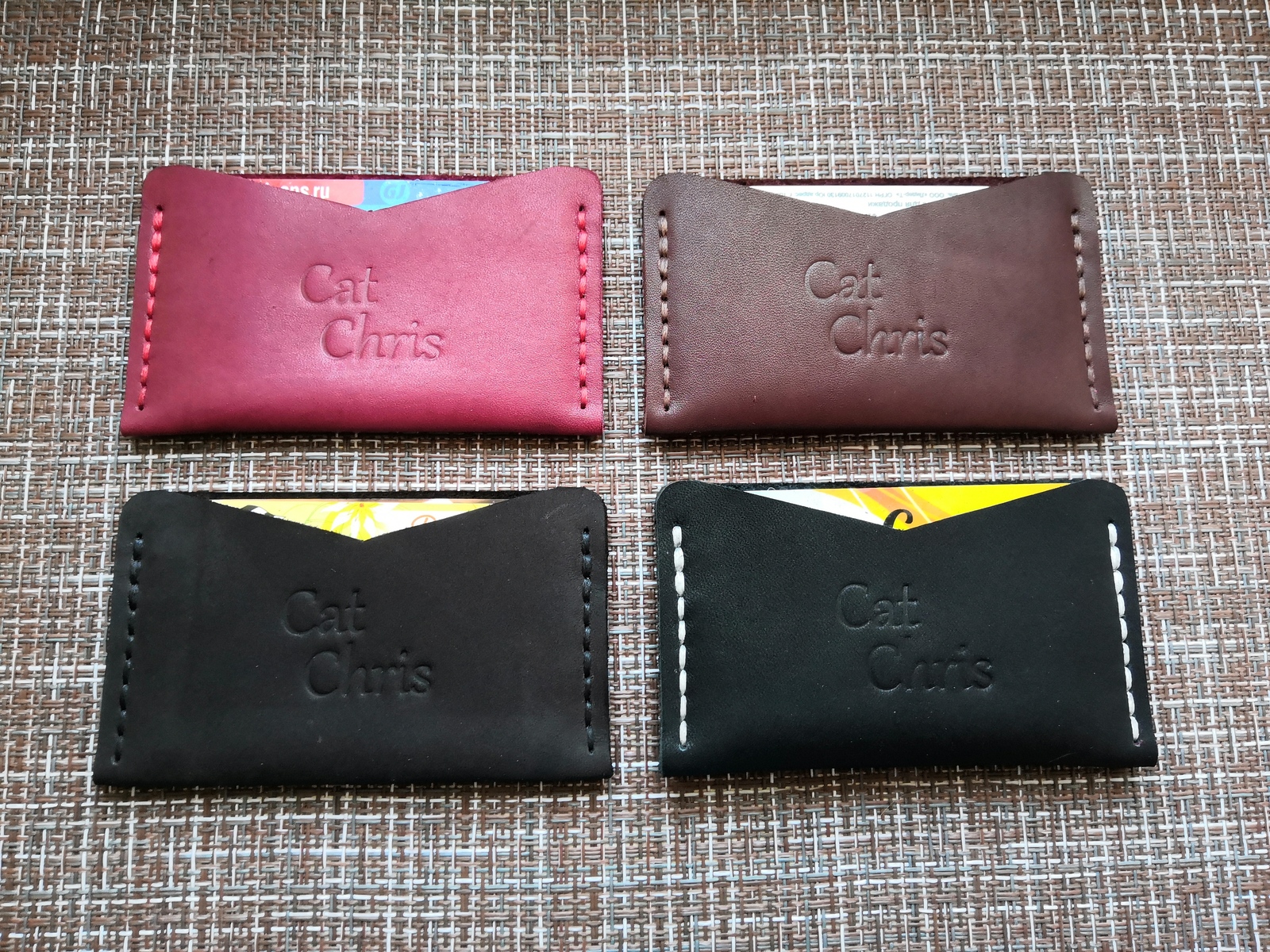 My crafts part 2 - My, Leather, Wallet, Handmade, Leather craft, Longpost