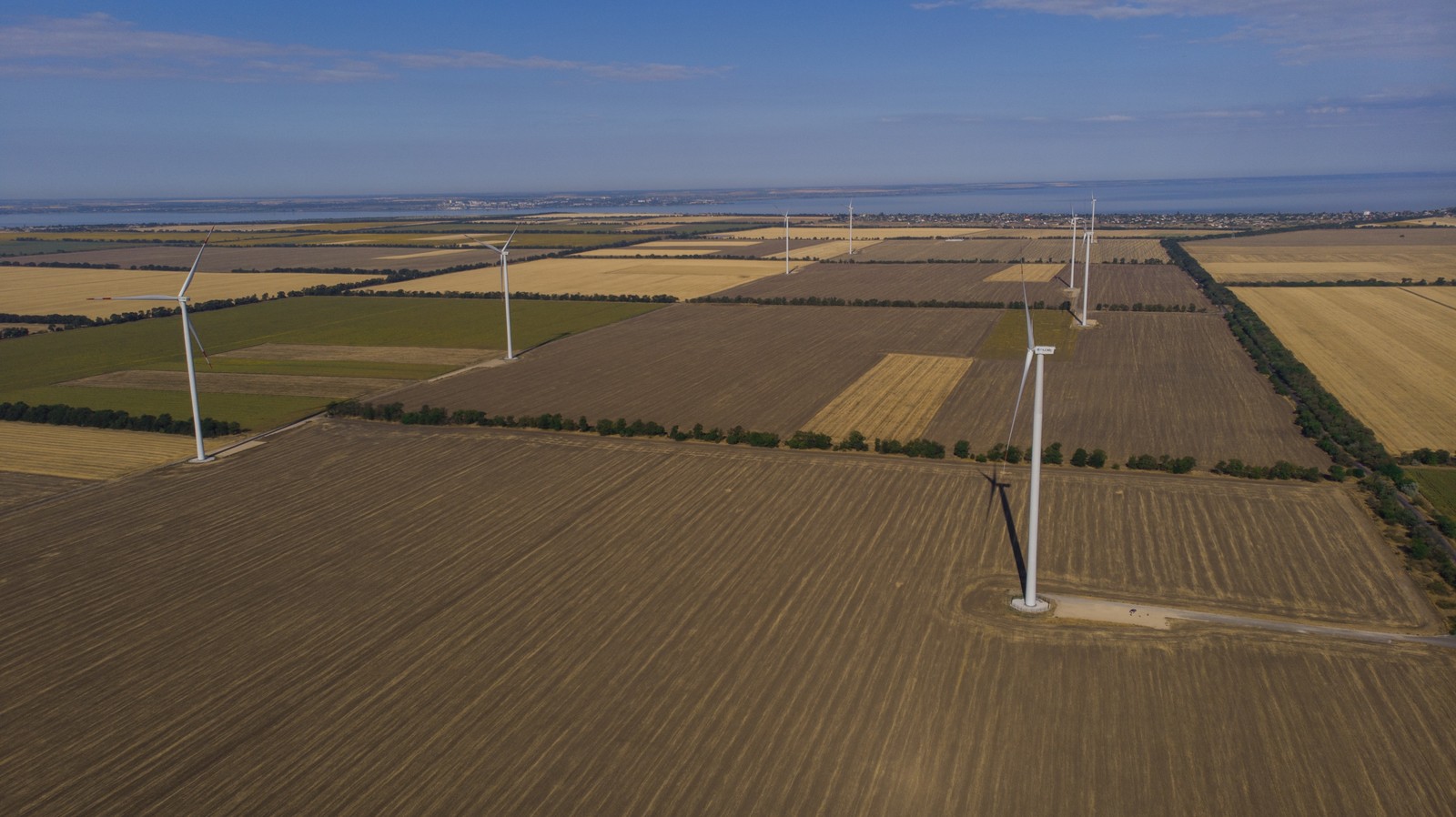 Wind power plant Odessa region with. - My, Drone, Power station, Dji, Odessa region, Longpost