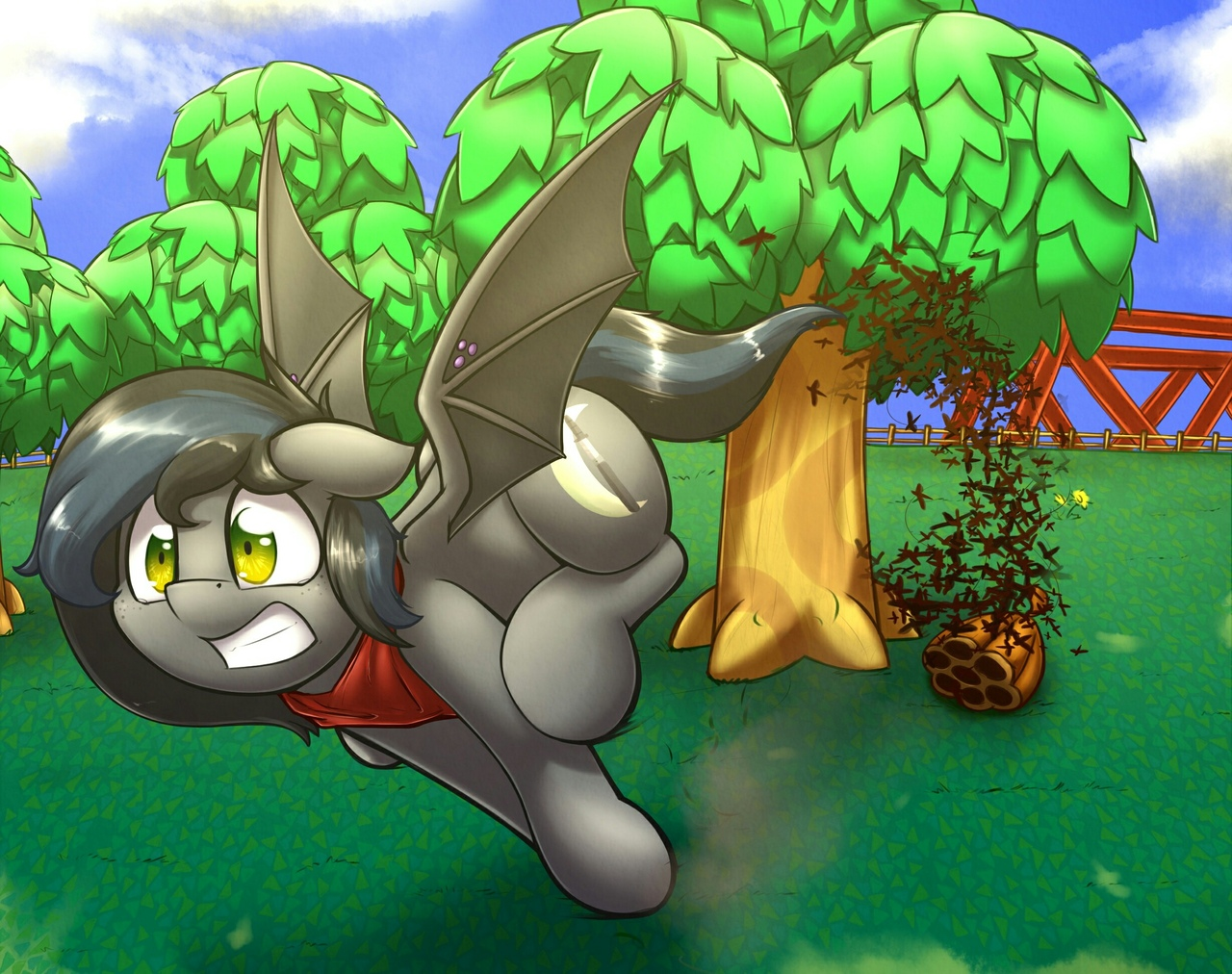 Run, batpony, run! - Batpony, Original character, My little pony, Otakuap, Animal crossing