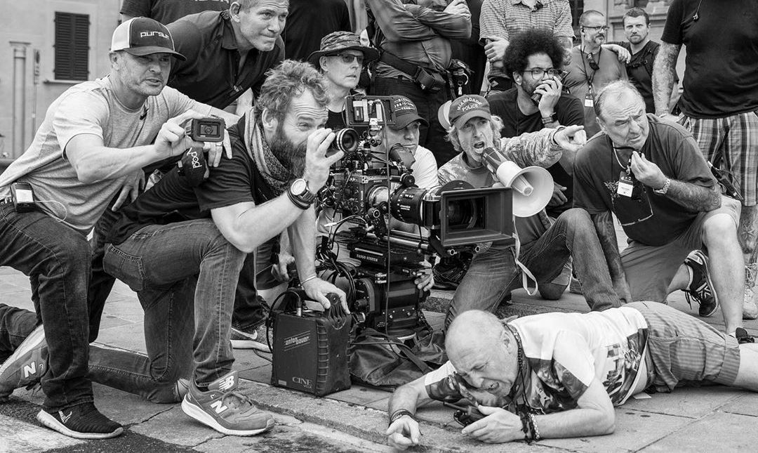 Michael Bay and his film crew while working on the action movie Six Underground - Michael Bay, Netflix, Ryan Reynolds, Yuri Kolokolnikov, Movies, Photos from filming