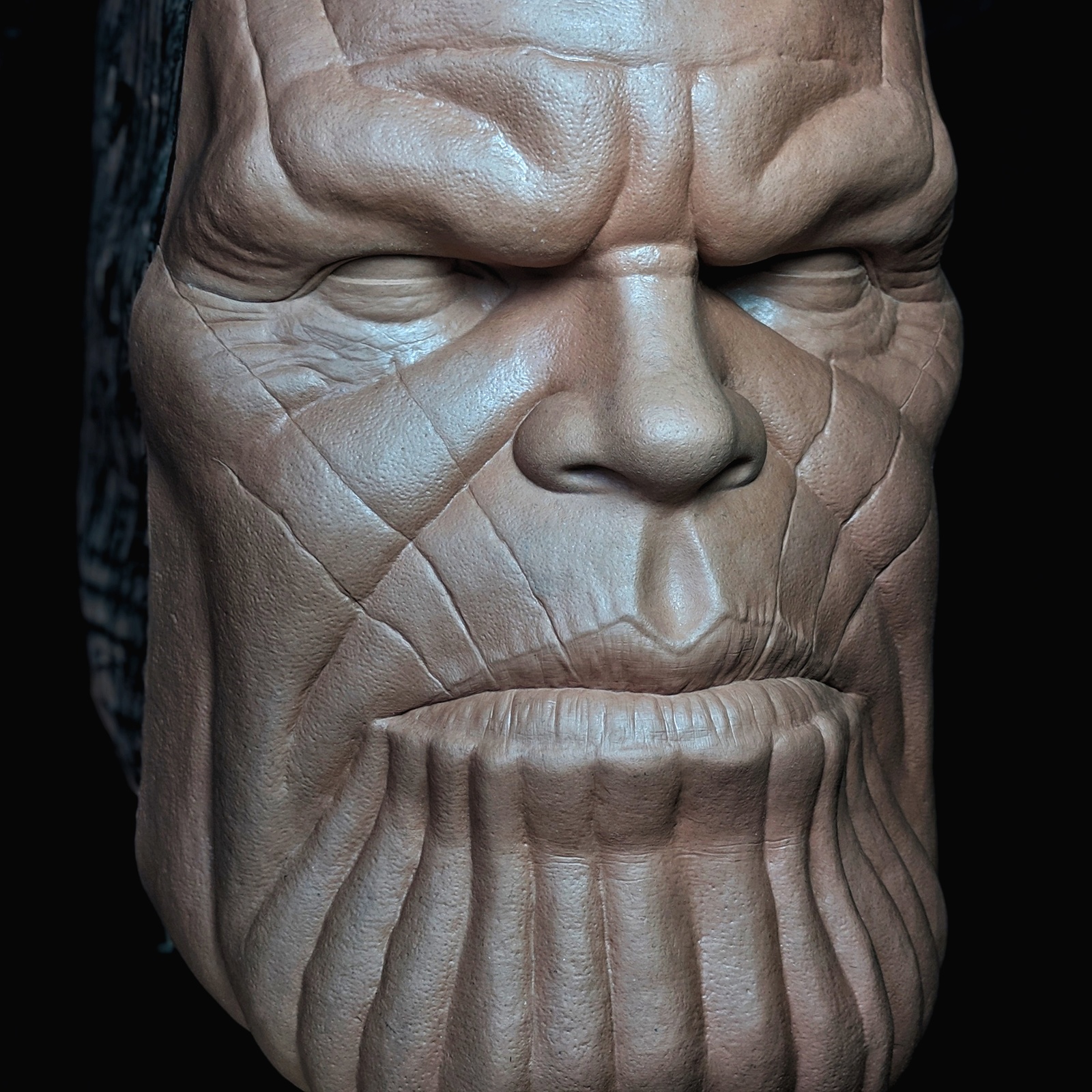 Thanos in 1:1 format from plasticine - My, Thanos, Avengers, Marvel, Sculpture, Creation, Plasticine, Friday, Friday tag is mine, Longpost