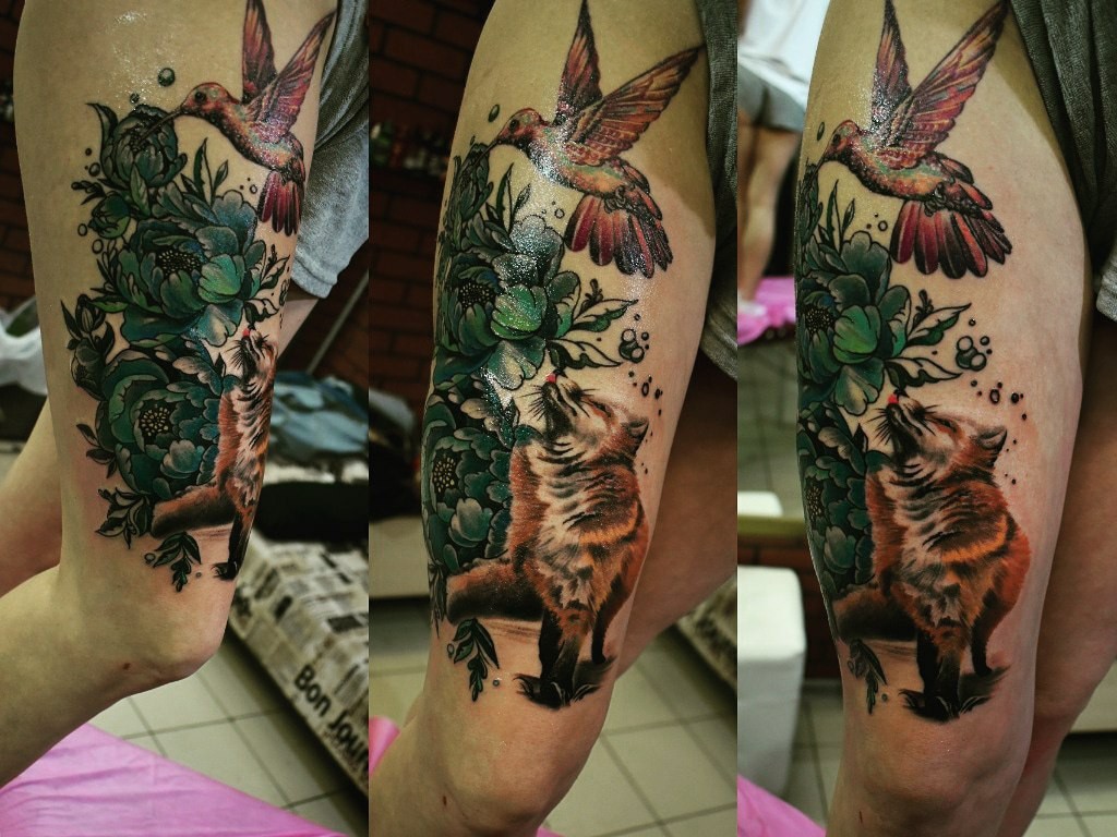 Tattoo from master Oleg Sazonov (continued) - Tattoo, Beautiful, Skillful fingers, Pencil drawing, Painting, Longpost