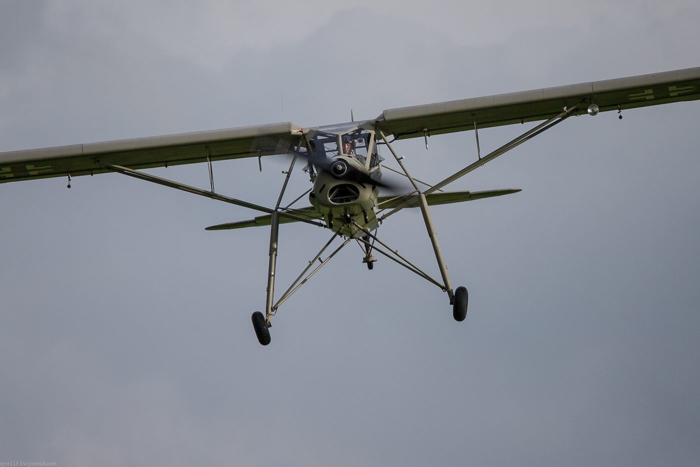 Аист на авиашоу в Шатллворте.Fieseler Fi 156 Storch - Германия, Вторая мировая война, Шторьх, Авиашоу, Длиннопост