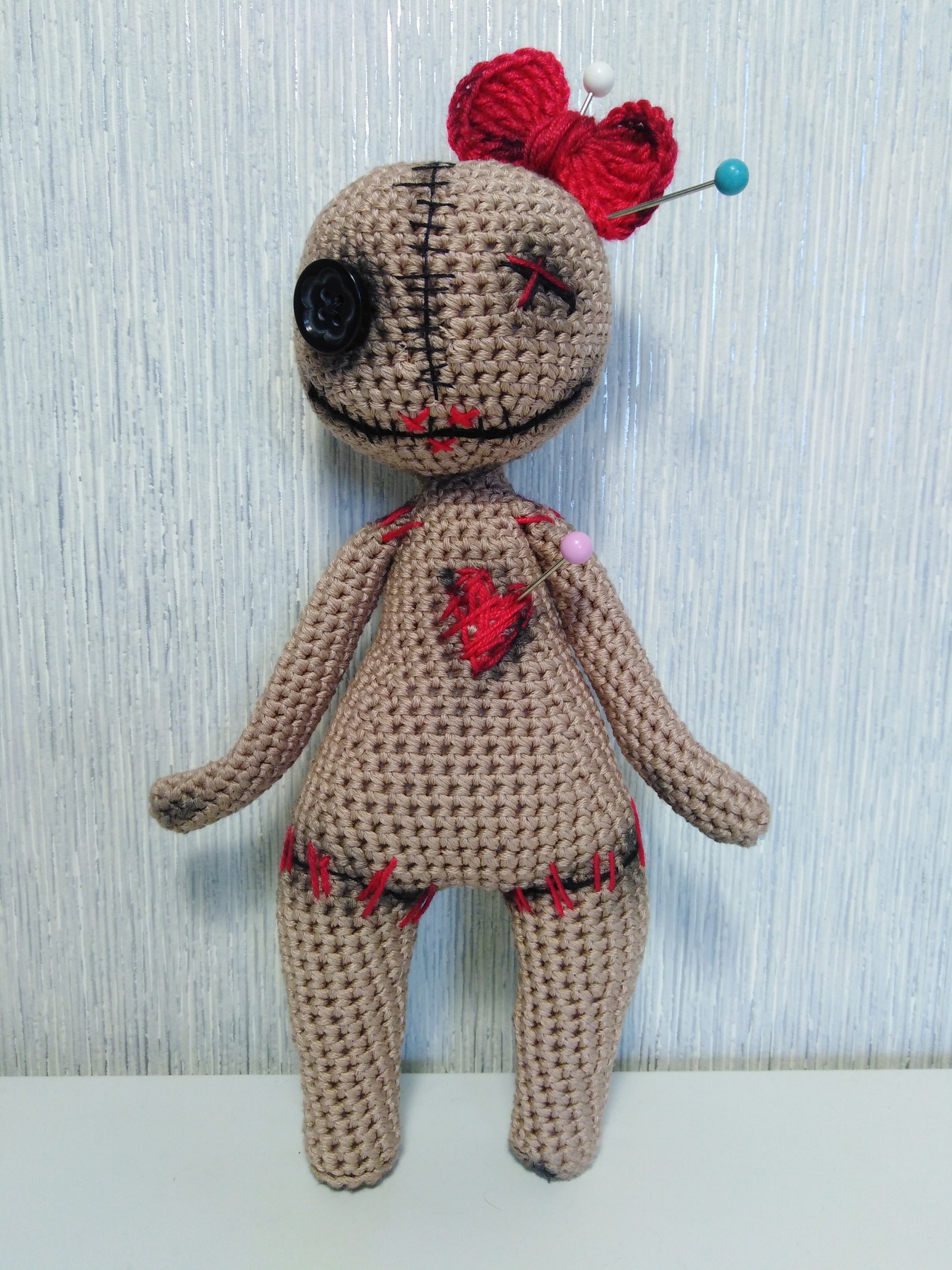 My creepy family - My, Knitted toys, Needlework without process, Longpost, A voodoo doll