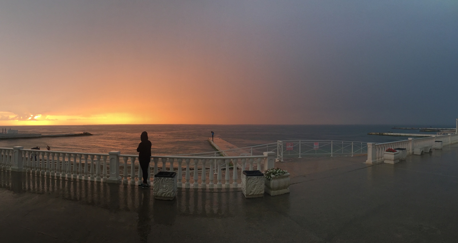 Rain - My, Sea, Sunset, Mobile photography