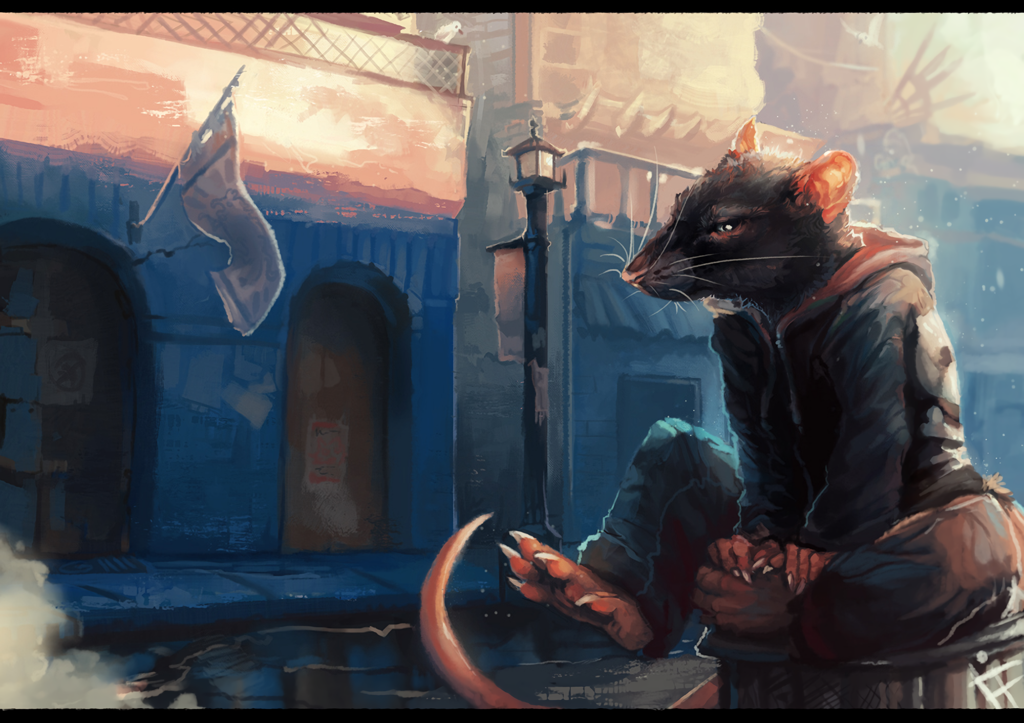 Rattus Domi - Furry, Furry art, Rat, Alradeck