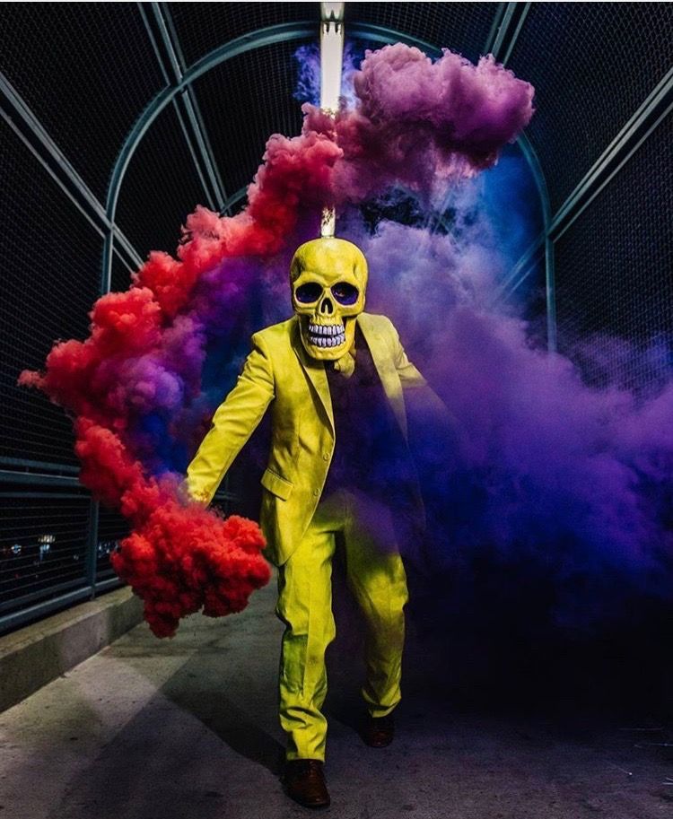 Smoke bombs, skull and day of the dead - Smoke, The day of the Dead, Longpost, Smoke bomb