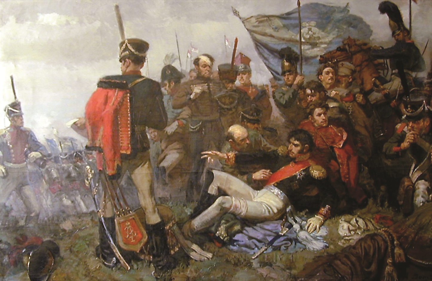 Бородинская битва ранение Багратиона. Багратион на Бородинском поле. С кем сражались русские солдаты в 1812