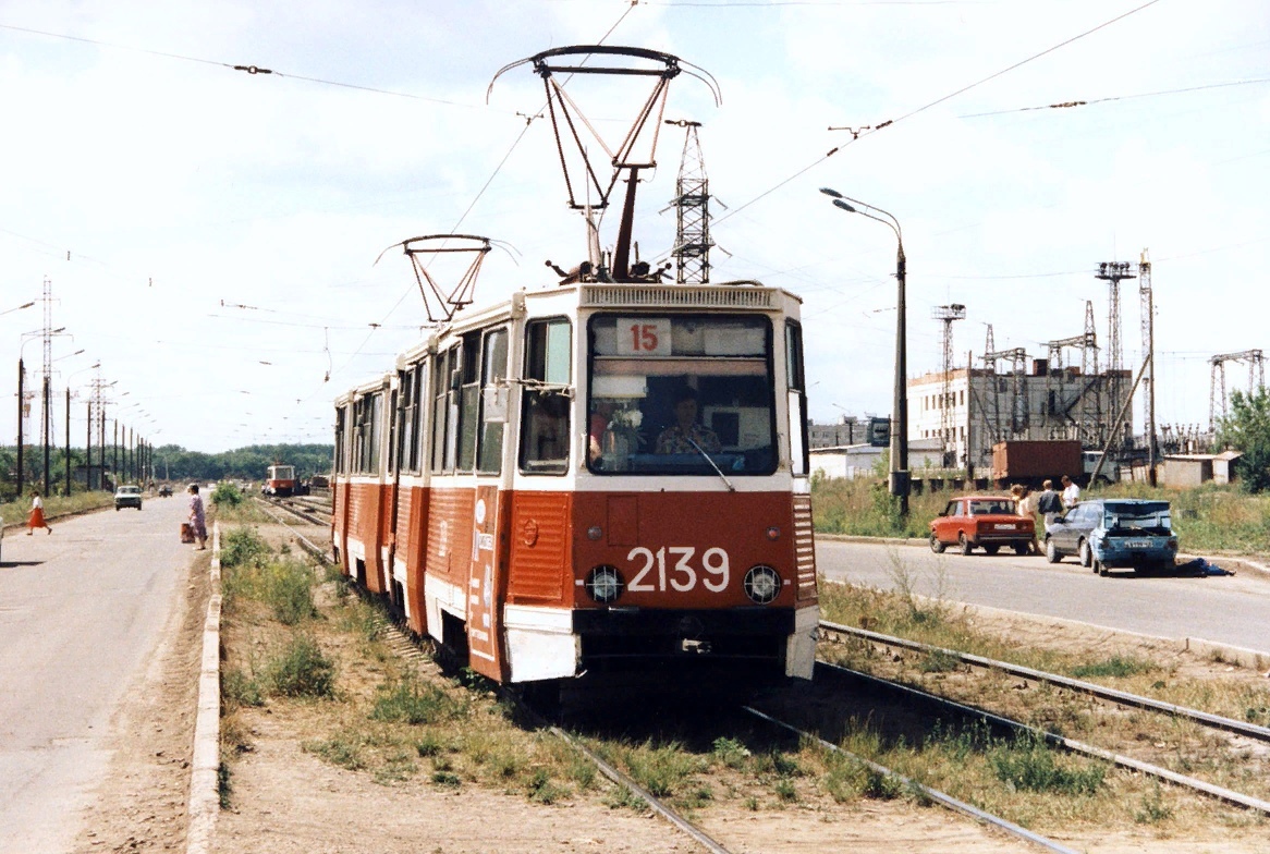 Magnitogorsk trams on the streets of the city, 1995. - Tram, Magnitogorsk, Past, archive, Memories, Town, Longpost