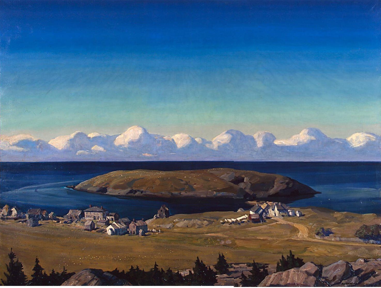 Paintings by Rockwell Kent - Painting, Art, Color, Landscape, Longpost