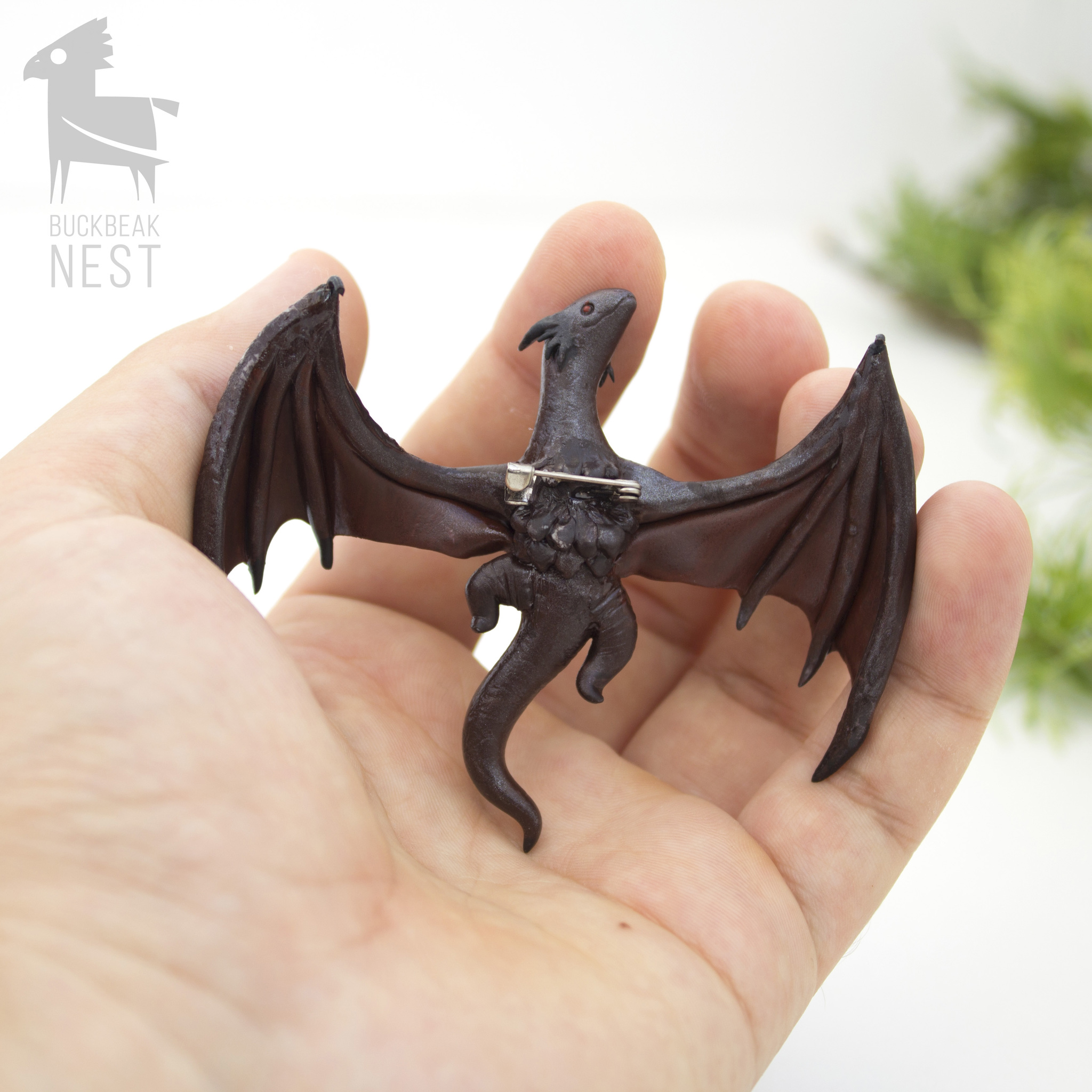 dragon brooch - My, The Dragon, Game of Thrones, Polymer clay, With your own hands, Needlework without process, Handmade, Longpost